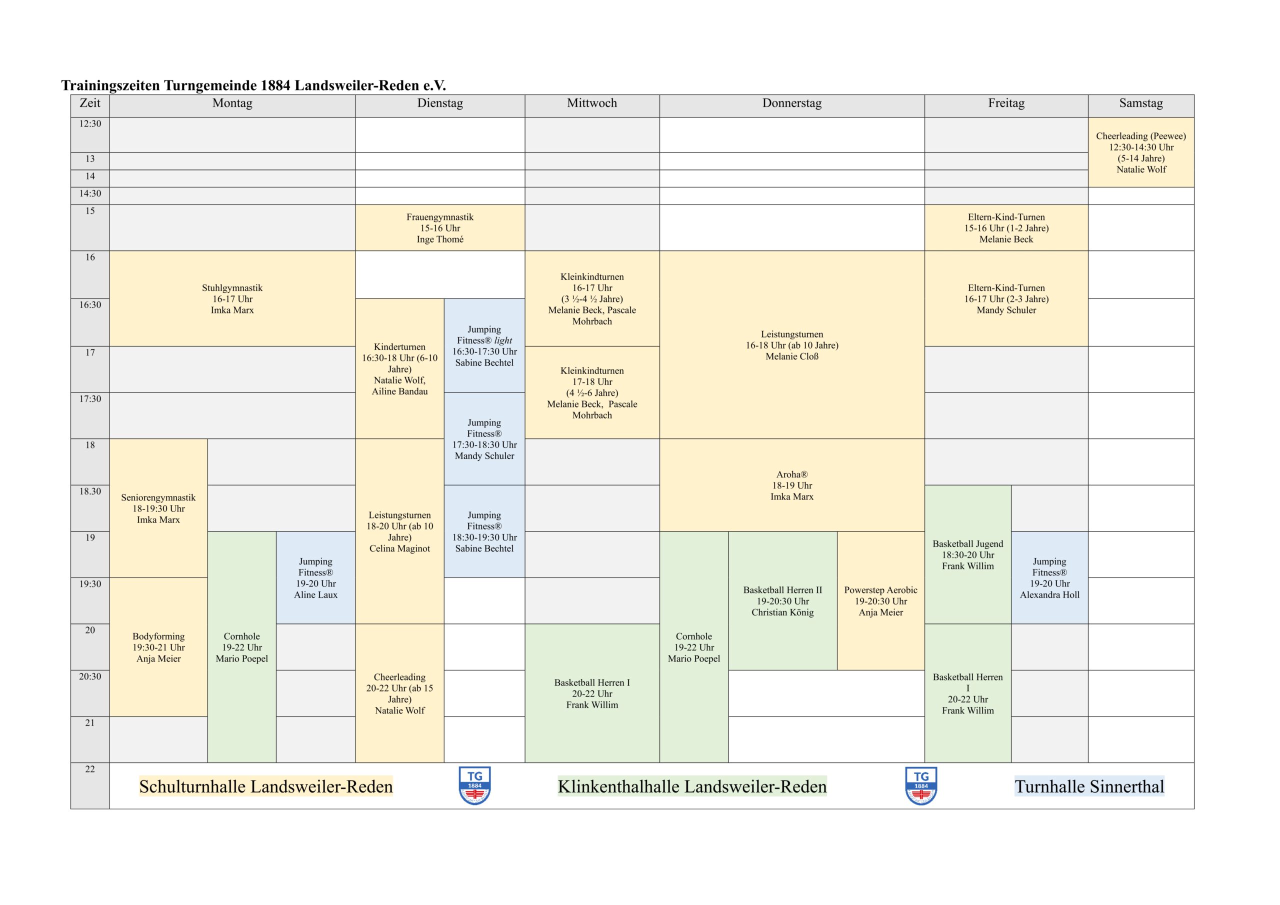 Trainingsplan