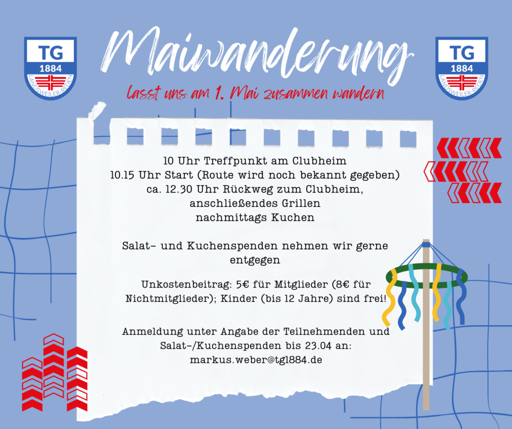 Maiwanderung 2026 - Jetzt anmelden!